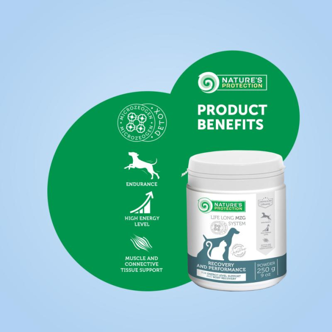 Recovery and Performance, complementary feed for adult dogs and cats for energy level support and body recovery - 1