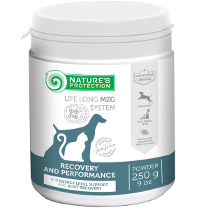 Recovery and Performance, complementary feed for adult dogs and cats for energy level support and body recovery