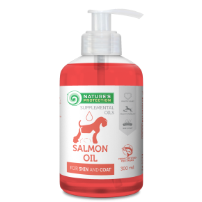 complementary feed - salmon oil, for adult dogs and cats to support healthy skin and coat