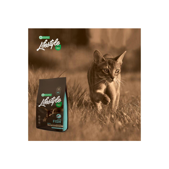 droogvoer zonder granen voor volwassen katten met witte vis - 6