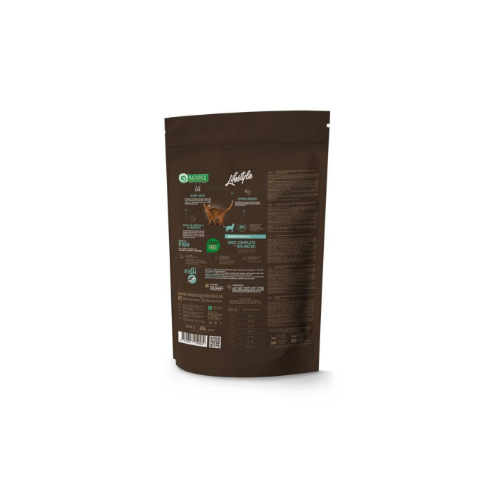 droogvoer zonder granen voor volwassen katten met witte vis - 1