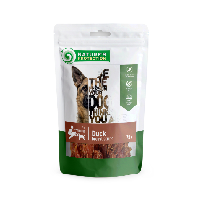 snacks for dogs, duck breast strips - 0