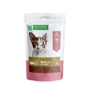 snack for cats duck with chia seeds
