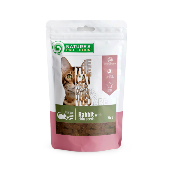 snack for cats rabbit with chia seeds - 0