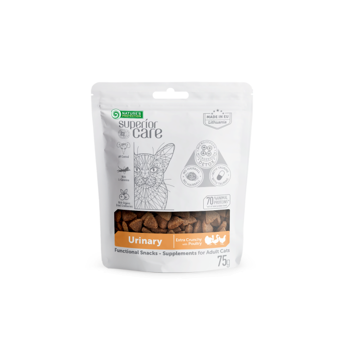 complementary feed - snacks to support urinary with poultry for adult cat - 0