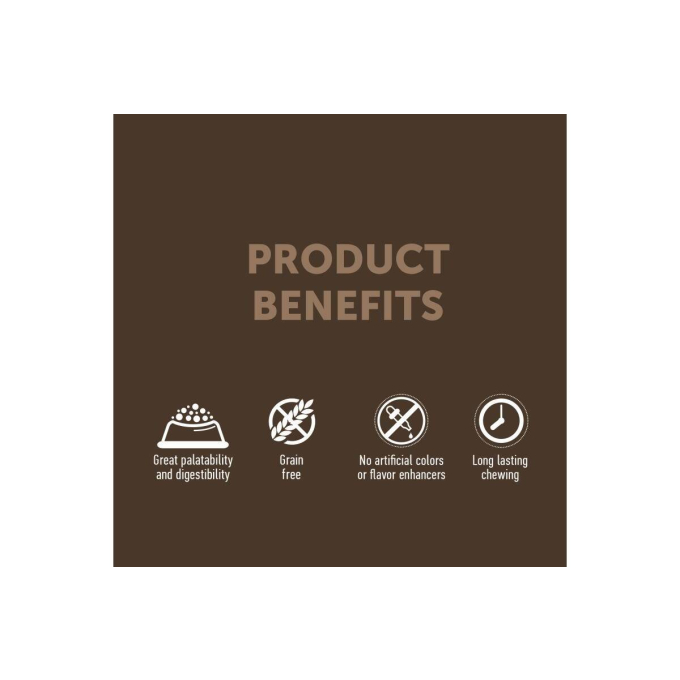 лакомства для собак, палочки из сыромятной кожи с говядиной - 1