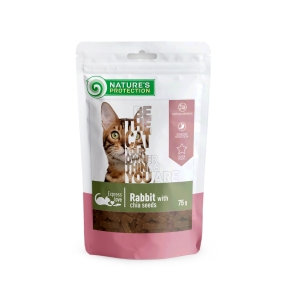 snack for cats rabbit with chia seeds