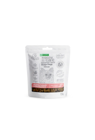 complementary grain free feed - snacks to support healthy growth and development with insects for junior all breed dogs with white coat