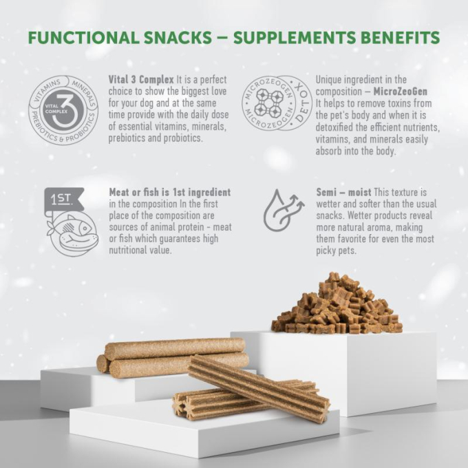 complementary feed - snacks to support endurance with insects and rice for adult all breed dogs with white coat - 4