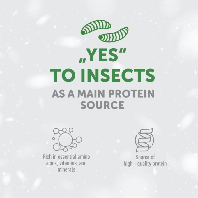 complementary feed - snacks to support endurance with insects and rice for adult all breed dogs with white coat - 3