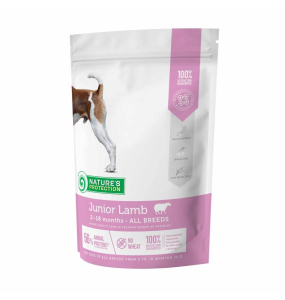 dry food for junior all breed dogs with lamb