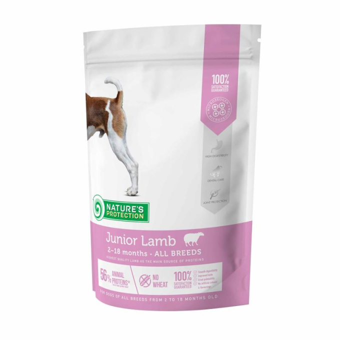 dry food for junior all breed dogs with lamb - 0