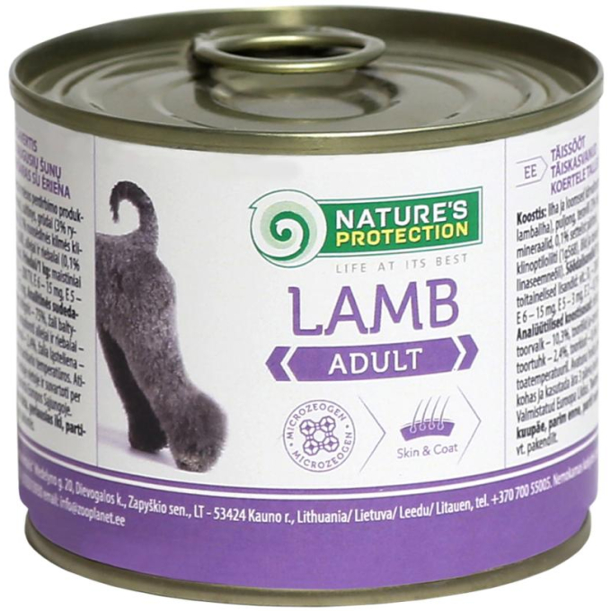 blikvoer voor volwassen honden met lam - 1
