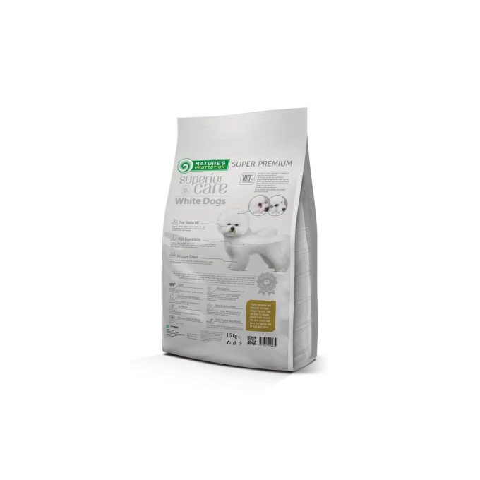 alimento seco para perros adultos de razas pequeñas y mini de pelo blanco, con cordero - 1