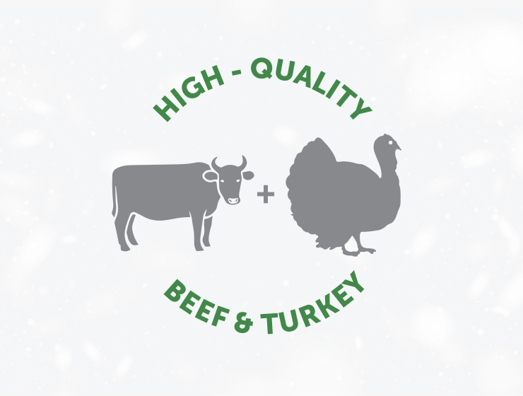 Beef and turkey as a protein source