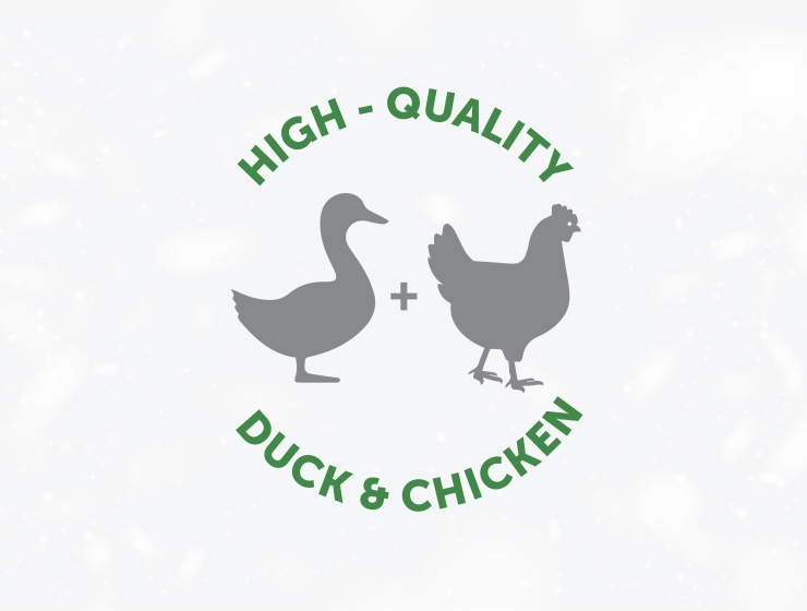 Duck and chicken as a protein source