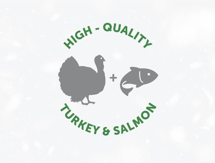 Turkey and salmon as a protein source